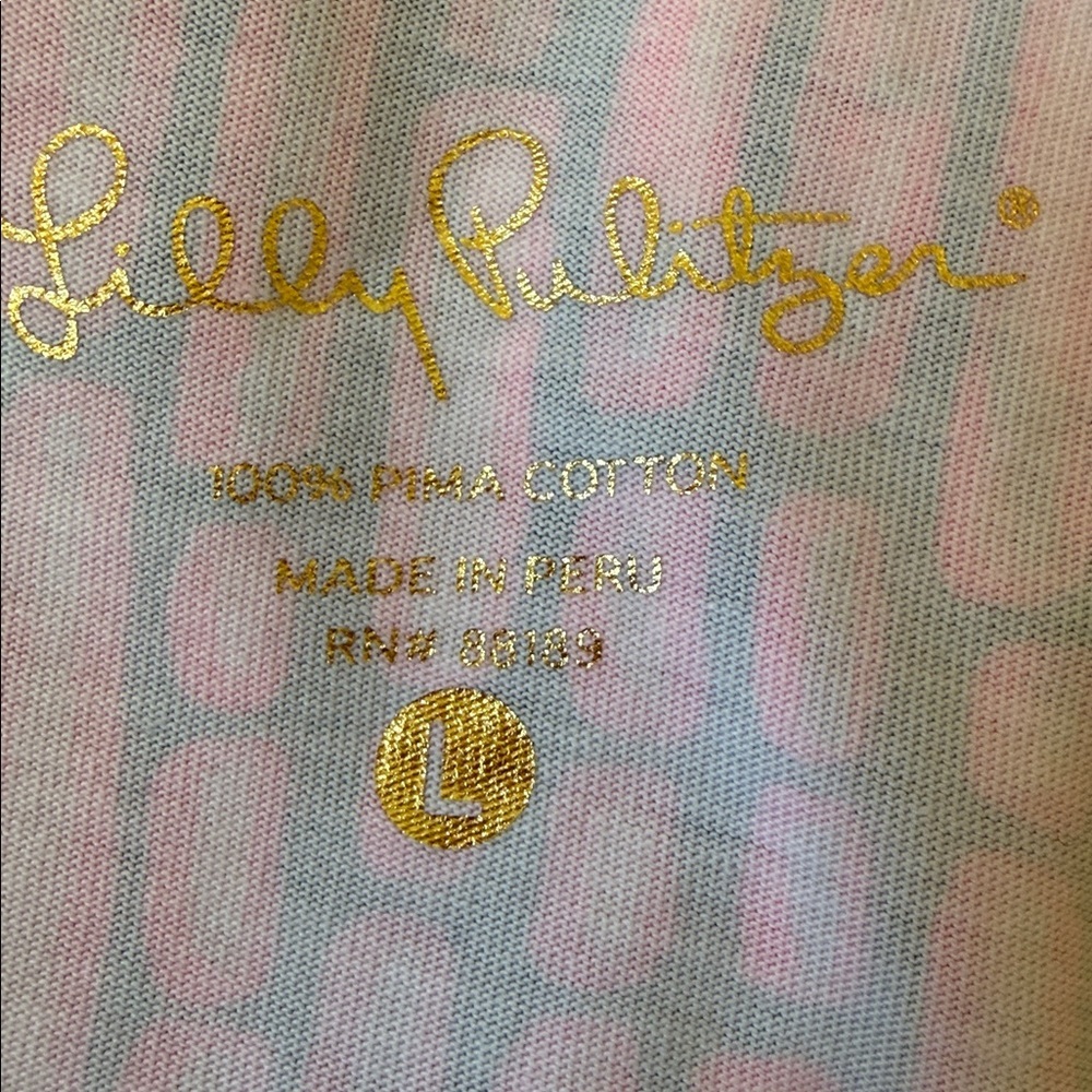 Lilly Pulitzer Beacon Dress Pink Printed Long Sleeve Size Large - Picture 7 of 8